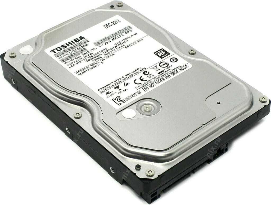 500GB Toshiba DT01ACA050 7200rpm SATA3 Hard-Disk