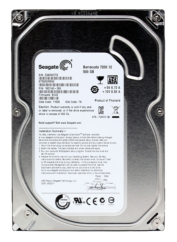 500GB Seagate Barracuda 7200rpm SATA3 Hard-Disk