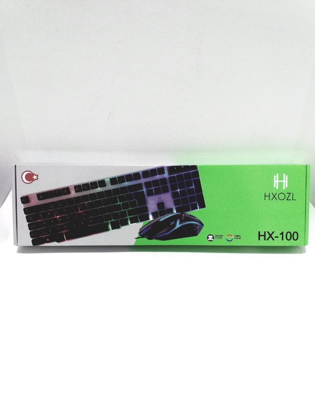 HXOZL HX-100 KABLOLU GAMİNG KLAVYE MOUSE SET