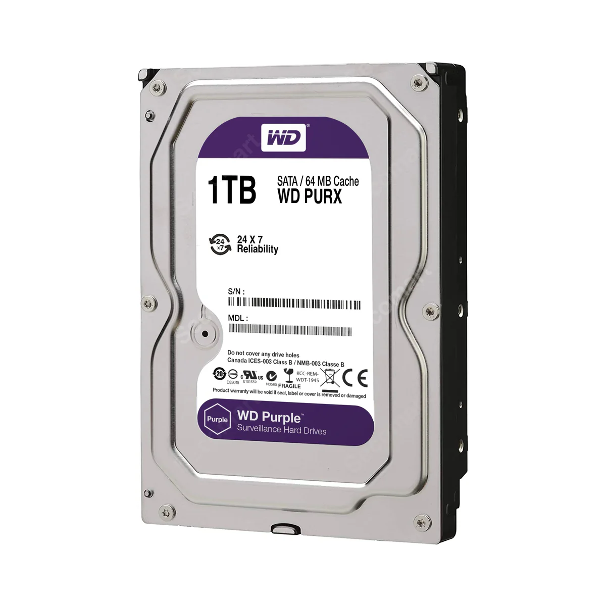 1TB WD Purple WD10PURX SATA3 Hard Disk