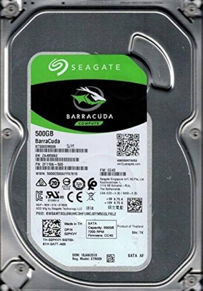 500GB Seagate Barracuda ST500DM009 7200rpm SATA3 Hard Disk